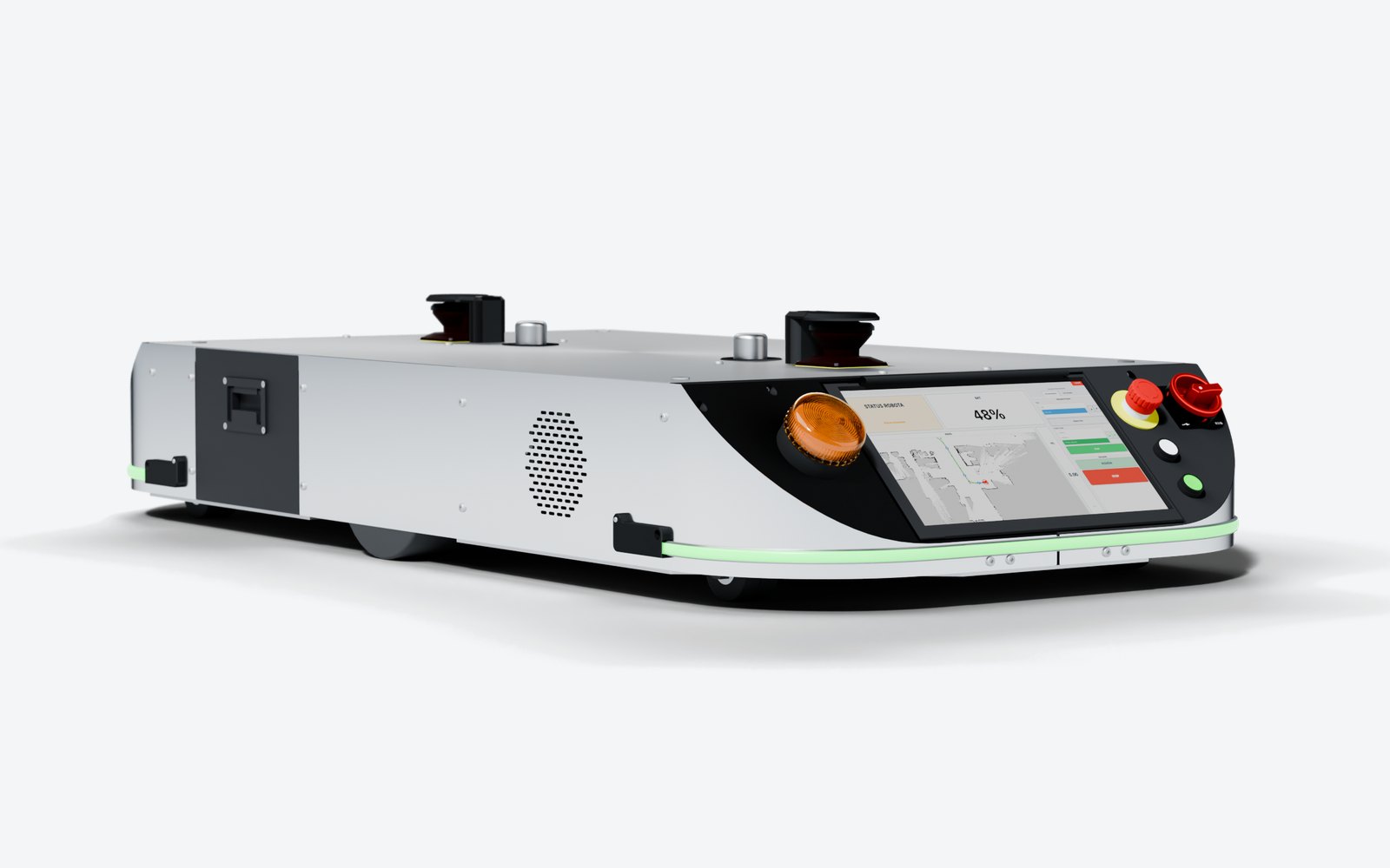 Render robota Arienai Titan, autonomicznego robota mobilnego o udźwigu 500 kg